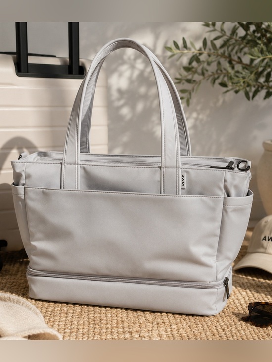 Away Handbags - Away Baby Everywhere Travel Tote Gray Weekender Carry On Bag